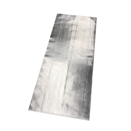 Self-adhesive heat shield (HT), thickness 0.80 mm, sheet dimensions 195 x 475 mm