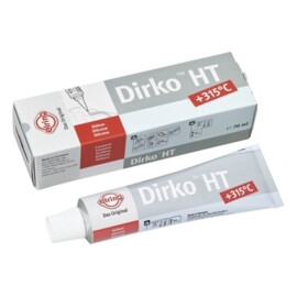 Elring DIRKO HT. oxim (315 C) liquid gasket kit, grey, silicone compound, tube 70 ml